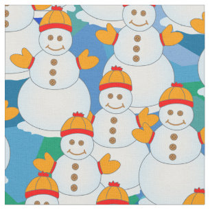 Schneemann Stoff