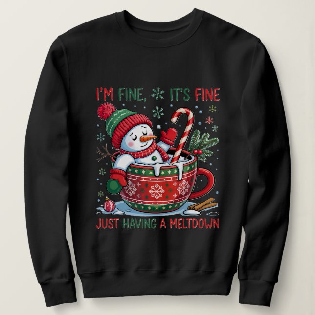 Schneemann Sweatshirt (Design vorne)