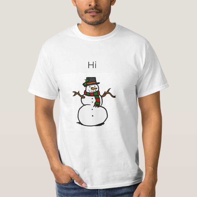 Schneemann T-Shirt (Vorderseite)
