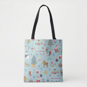 Schneemann-Tannenbaum-Weihnachts-Verpackungsmuster Tasche