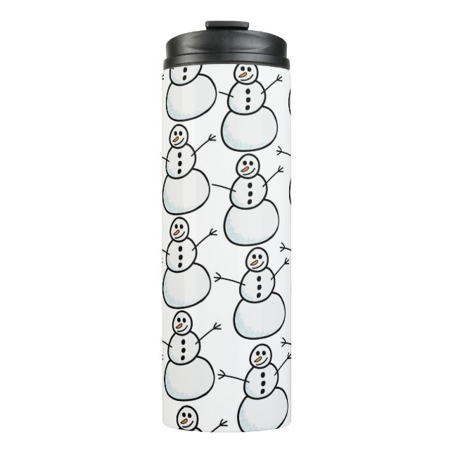 Schneemann Thermosbecher (Vorderseite)