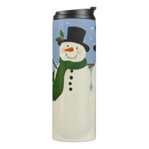 Schneemann Thermosbecher