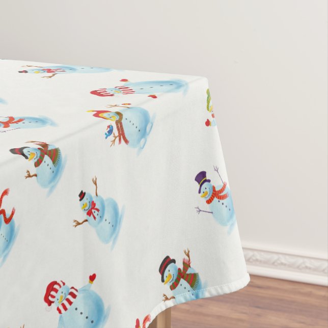 Schneemann Tischdecke (Beispiel)