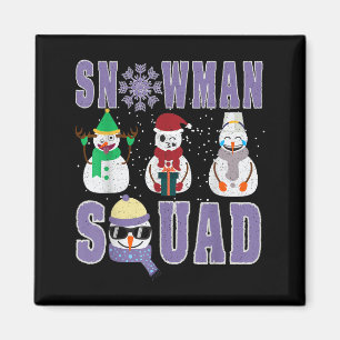 Schneemann-Truppe Lustige Familie passend, Lehrer  Magnet