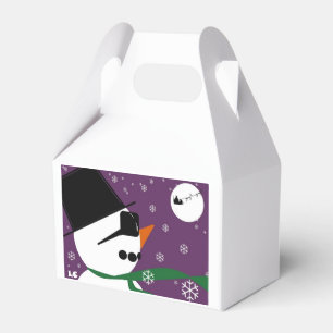 Schneemann-u. Sankt-Weihnachtsbevorzugungs-Kasten Geschenkschachtel