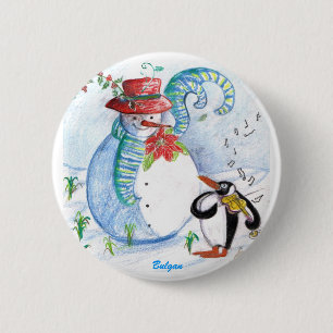 SCHNEEMANN-UND DES PINGUINS WINTERSERENADE BUTTON