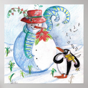 SCHNEEMANN UND PINGUIN'S WINTERSERENADE POSTER