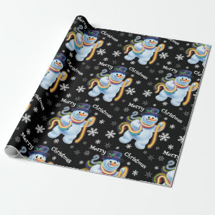 Schneemann und Tinkel Weihnachtspapier Geschenkpapier