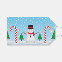 Schneemann und Zuckerstange Winterwunderland