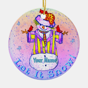 Schneemann von Birdies Keramik Ornament