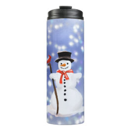 Schneemann, warme Getränke Thermosbecher