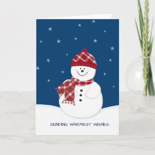 Schneemann-wärmster Feiertagskarte