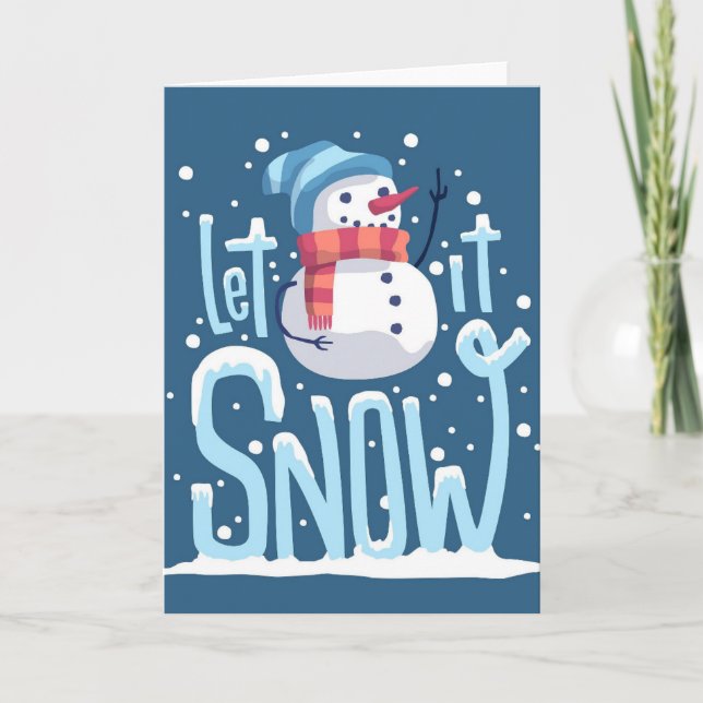 Schneemann Weihnachten (Vorderseite)