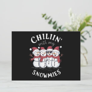 Schneemann Weihnachten Chillen Mit Meinen Schneefr