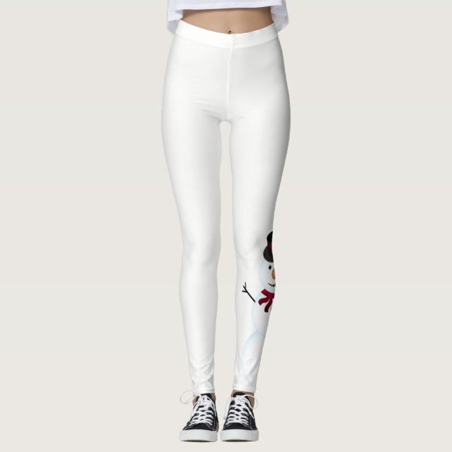 Schneemann, Weihnachten Leggings (Vorderseite)