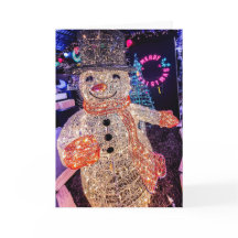 Schneemann-Weihnachtskarte