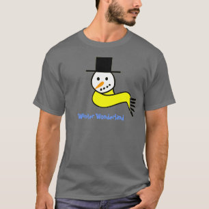 Schneemann-Winter-Märchenland T-Shirt