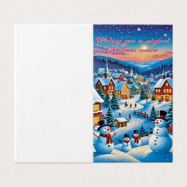 Schneemänner (Außenseite Aufgefaltet)