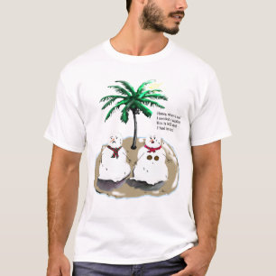 Schneemänner auf Ferien T-Shirt