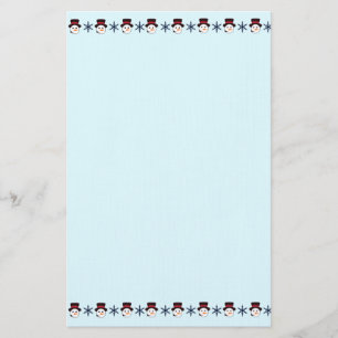 Schneemänner Briefpapier
