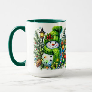 Schneemänner für den Urlaub Tasse