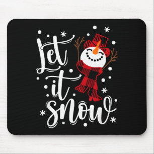 Schneemänner Lass es schneien Weihnachten Lustige Mousepad
