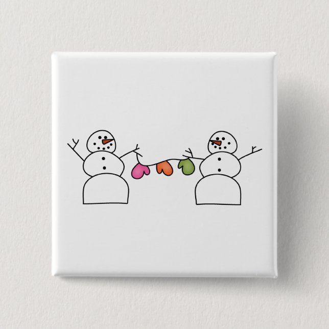 Schneemänner mit T - Shirt und Geschenken von Mitt Button (Vorderseite)
