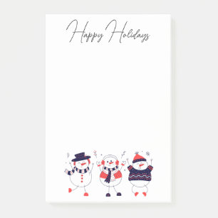 Schneemänner Post-it Klebezettel