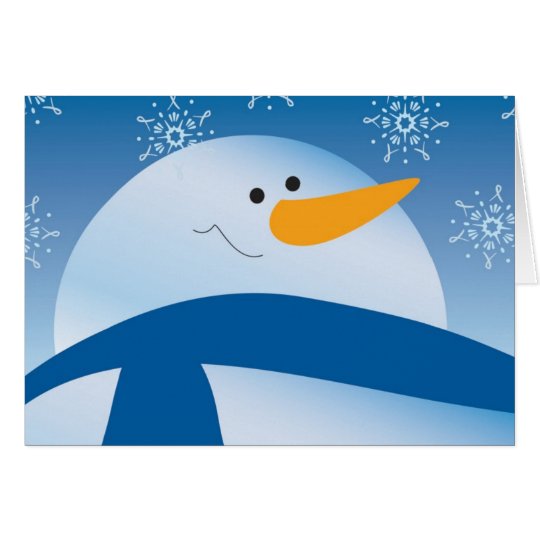 Schneemanngrußkarte Karte