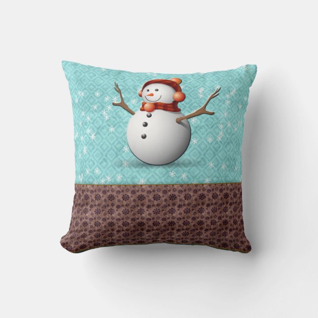 Schneemannkissen Kissen (Vorderseite)