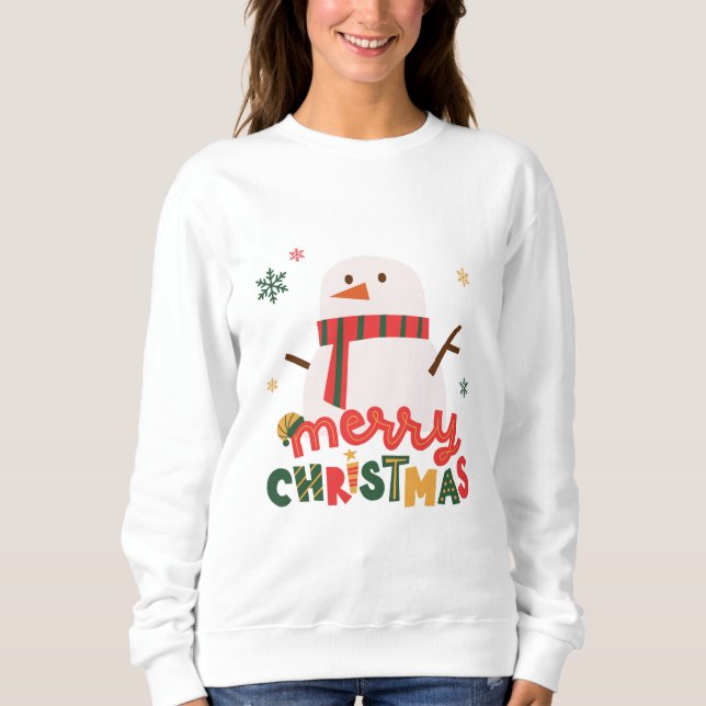 Schneemannsweihnachtsfest für Frauen - Shirt (Vorderseite)