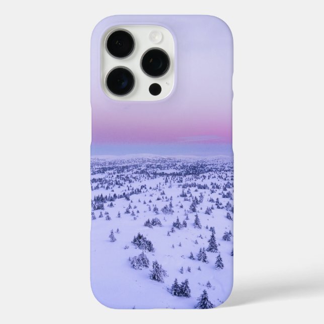 Schneemans & Schneeflocken Nahtloses Muster iPhone 16 Pro Hülle (Rückseite)