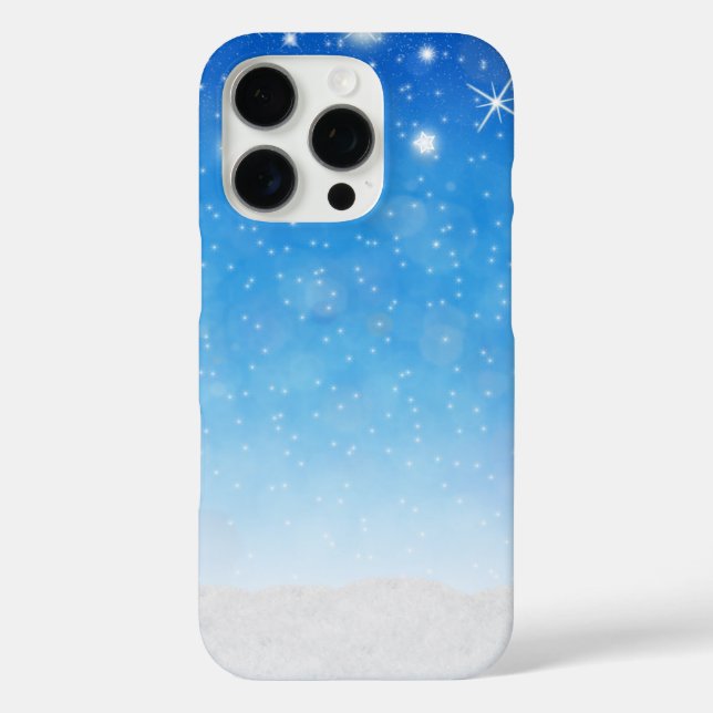 Schneemans & Schneeflocken Nahtloses Muster iPhone 16 Pro Hülle (Rückseite)