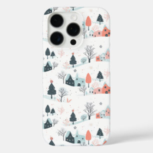 Schneemans & Schneeflocken Nahtloses Muster iPhone 16 Pro Hülle