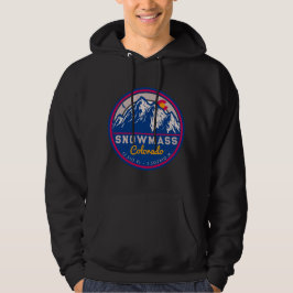 Schneemasse Colorado Aspen Felsberge Skifahren Hoodie