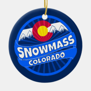Schneemasse Colorado Berg Burst Ornament