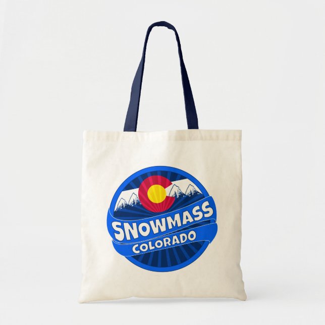 Schneemasse Colorado Berg Bursttasche Tragetasche (Vorne)