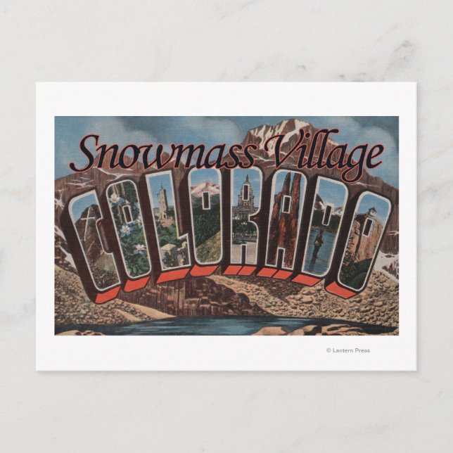 Schneemasse, Colorado - Große Briefszenen Postkarte (Vorderseite)