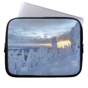 Schneemassen bei Sonnenuntergang im Pfahlfisch-Geb Laptopschutzhülle