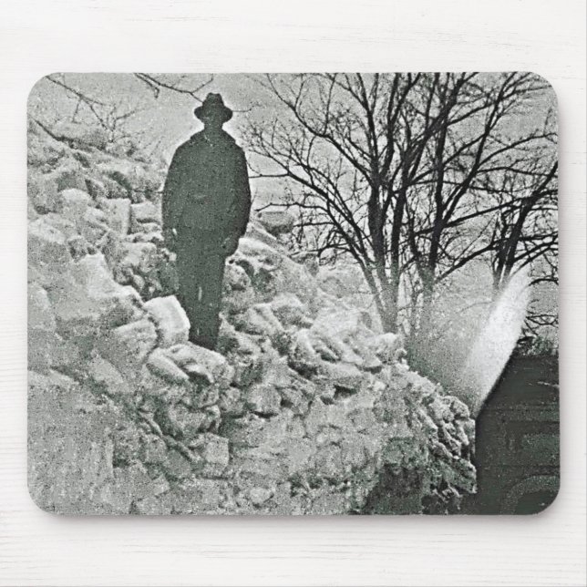 Schneemauspad Mousepad (Vorne)