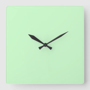 Schneeminkfalter-grüne Wall-Uhr Quadratische Wanduhr