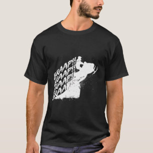 Schneemobil Braap Winter Schlitten Schnee Außenber T-Shirt