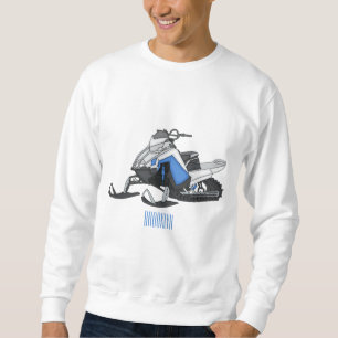Schneemobil Cartoon-Illustration Sweatshirt