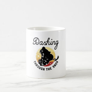 Schneemobil - durch den Schnee stürzen Kaffeetasse