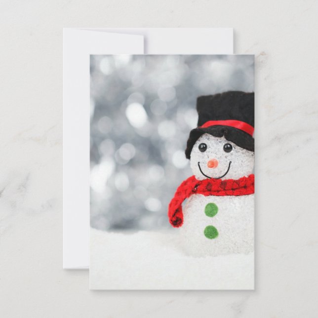 Schneemobil Einladung (Vorderseite)