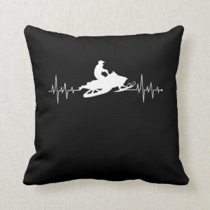 Schneemobil Heartbeat Wintersportmotor Schlitten Kissen