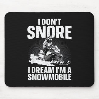 Schneemobil Kunst für Männer Frauen Schneemobilfah Mousepad