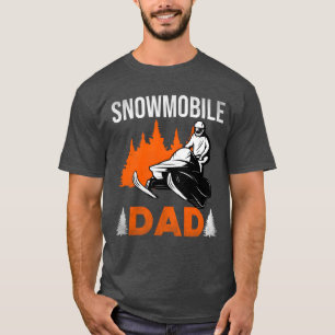 Schneemobil Papa Wintersport Freundin Mädchen T-Shirt