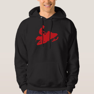 Schneemobil/Roter Schlitten Hoodie
