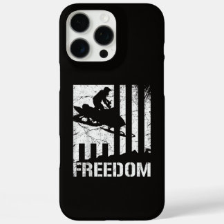 Schneemobil Schneemobilfahren Freiheit Flagge iPhone 16 Pro Max Hülle